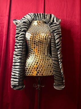 Parkhurst Zebra-Print Teddy Vest